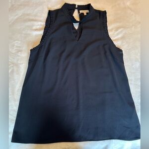 Faith and Joy Black Keyhole Top